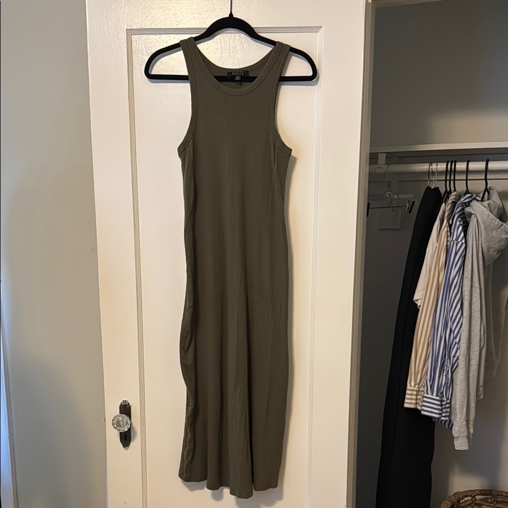 AYR Metro Dress in Color Green Juice